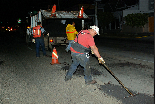 Bacheo nocturno