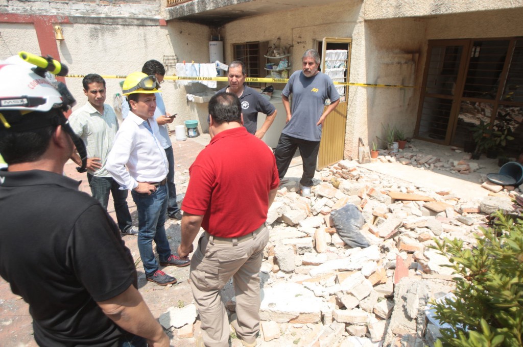 Explosión de vivienda en la colonia Tabachines