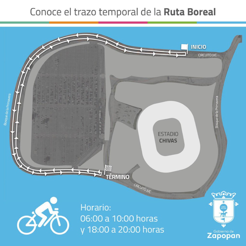 Gestiona Zapopan ruta temporal para entrenamiento de ciclistas; inicia hoy operaciones en el Estadio Chivas