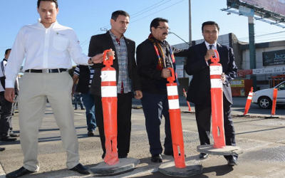 Abren a la circulación los carriles centrales de avenida López Mateos
