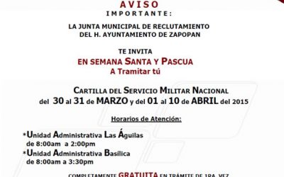 Tramita tu Cartilla del Servicio Militar Nacional en periodo vacacional