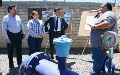 Supervisan operación de pozo y red de abasto de agua potable en La Venta del Astillero