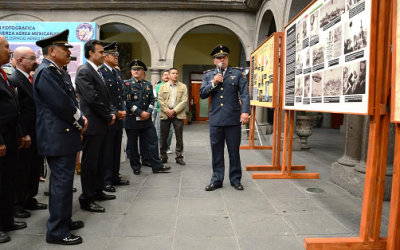 Inauguran exposición fotográfica “Centenario de la Fuerza Aérea Mexicana"