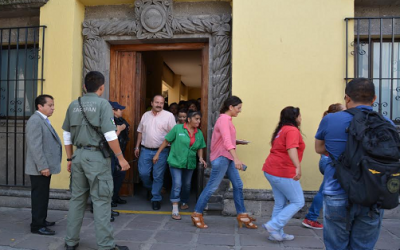 Por simulacro de sismo fue evacuado el edificio de la Presidencia Municipal de Zapopan