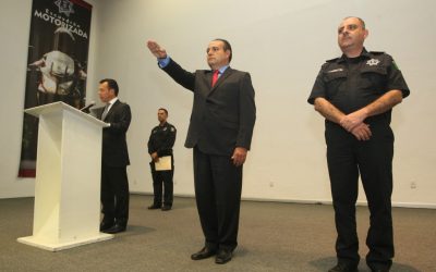 Pablo Lemus toma protesta a mandos de Seguridad y Protección Civil