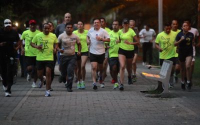 Cada semana Pablo Lemus correrá  con elementos de seguridad