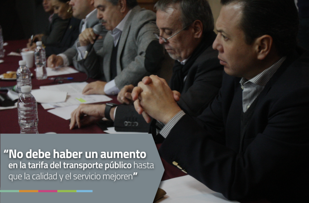 Votamos por el “no aumento a la tarifa del Transporte Público”