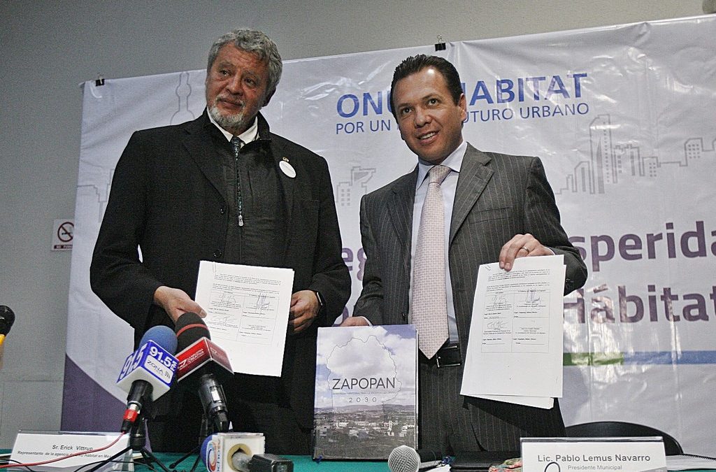 Zapopan y ONU-Hábitat firmaron convenio de colaboración