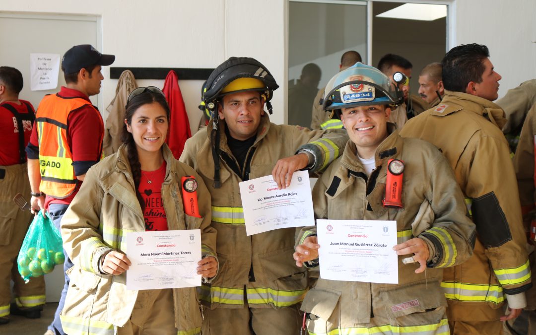 Concluye en Zapopan instrucción para bomberos en Brigadas de Intervención Rápida