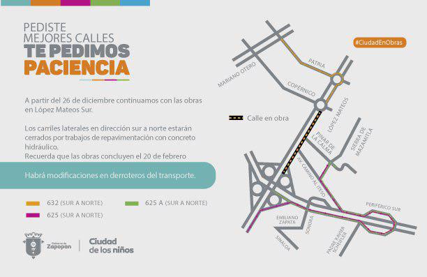 Inicia esta noche tercera etapa de las obras en López Mateos