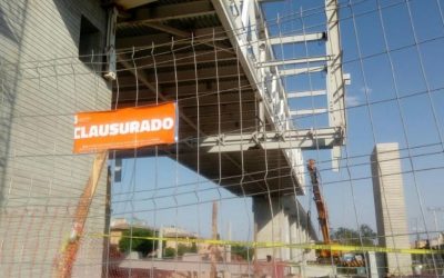Clausura Zapopan obra de la Línea 3 del Tren Ligero por desprendimiento de estructura