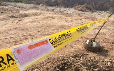 Clausura Zapopan predio por descarga irregular de escombro