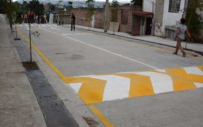 Entrega Zapopan primera etapa de pavimentación de la calle Manzanos, en la colonia Agua Fría