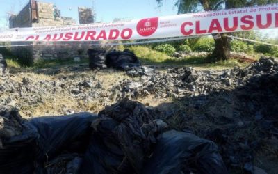 Clausura Zapopan tiradero clandestino en Ángeles de Nextipac; aseguran más de 20 toneladas de residuos de manejo especial