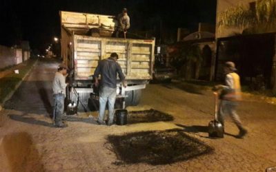 Cuadrillas de bacheo continúan trabajando para tener mejores calles