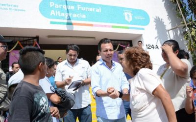 Visita Alcalde el Parque Funeral Altagracia y coordina operativo en el Día de Muertos