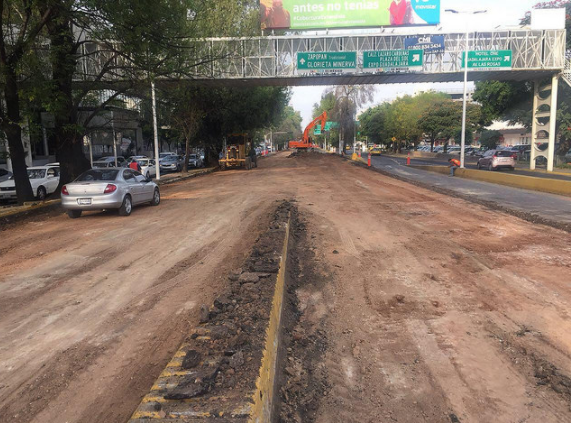 Avanzan conforme a lo previsto trabajos en Avenida López Mateos