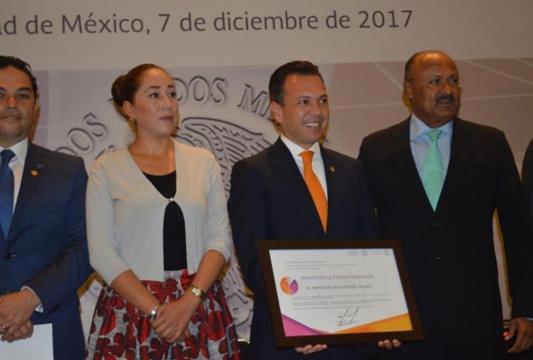 Zapopan, reconocido por SEGOB por avances en el programa Agenda para el Desarrollo Municipal 2017