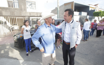 Entrega Zapopan construcción de colector pluvial y pavimentación de la calle Plata en San José del Bajío