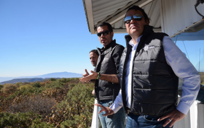 Supervisa Zapopan labores de brigadistas forestales en la torre de vigilancia El Nejahuete