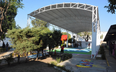 Presenta Zapopan estructura con lonaria y adecuaciones peatonales en Centro de Atención Múltiple José Vasconcelos