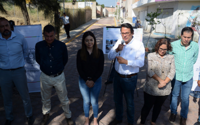 Presenta Zapopan pavimentación adoquín de calle Camino a las Misiones del Norte en la colonia Rancho Centinela