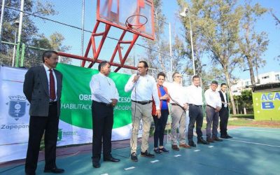 Arranca Zapopan primera etapa de intervención en la unidad deportiva Pádel