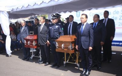 Con homenaje, dan último adiós a policías caídos de Zapopan