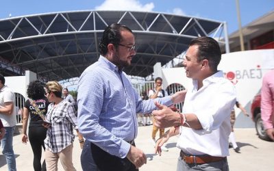 Participa Pablo Lemus en entrega de módulo para el Cobaej número 12