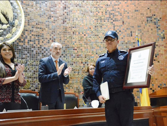 Reconoce la LXII Legislatura a la Banda de Guerra y Escolta de Bandera de la Comisaría General de Seguridad Pública de Zapopan