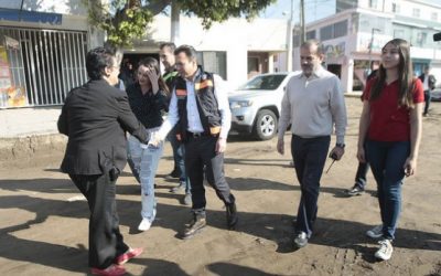 Supervisa Pablo Lemus primera etapa de pavimentación de la avenida Dr. Mateo del Regil