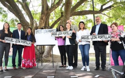 Reconoce Zapopan trayectoria de Miguel León-Portilla con calle a su nombre