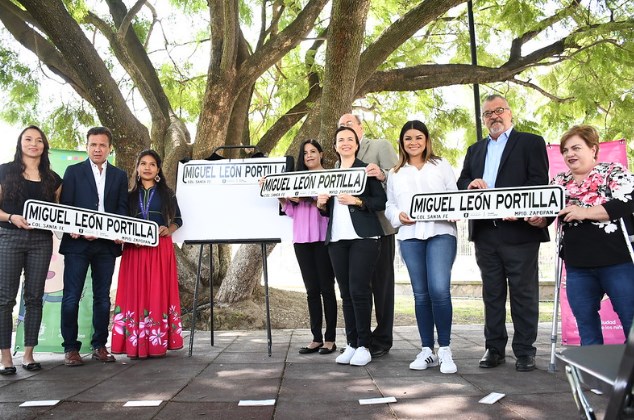 Reconoce Zapopan trayectoria de Miguel León-Portilla con calle a su nombre