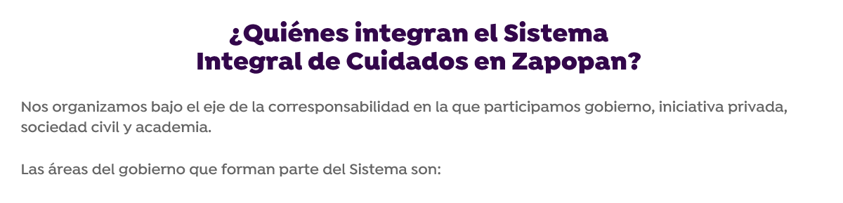Nos organizamos bajo el eje de la corresponsabilidad en la que participamos gobierno, iniciativa privada, sociedad civil y academia. Nos organizamos bajo el eje de la corresponsabilidad en la que participamos gobierno, iniciativa privada, sociedad civil y academia.